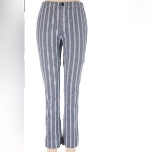 John Galt casual striped zip up pants size small